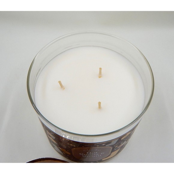 Bath and Body Works Hot Cocoa & Cream 3 Wick Candle 14.5 Ounce Essential Oils - Picture 7 of 8